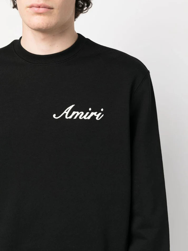 Amiri Script Logo Embroidered Sweatshirt