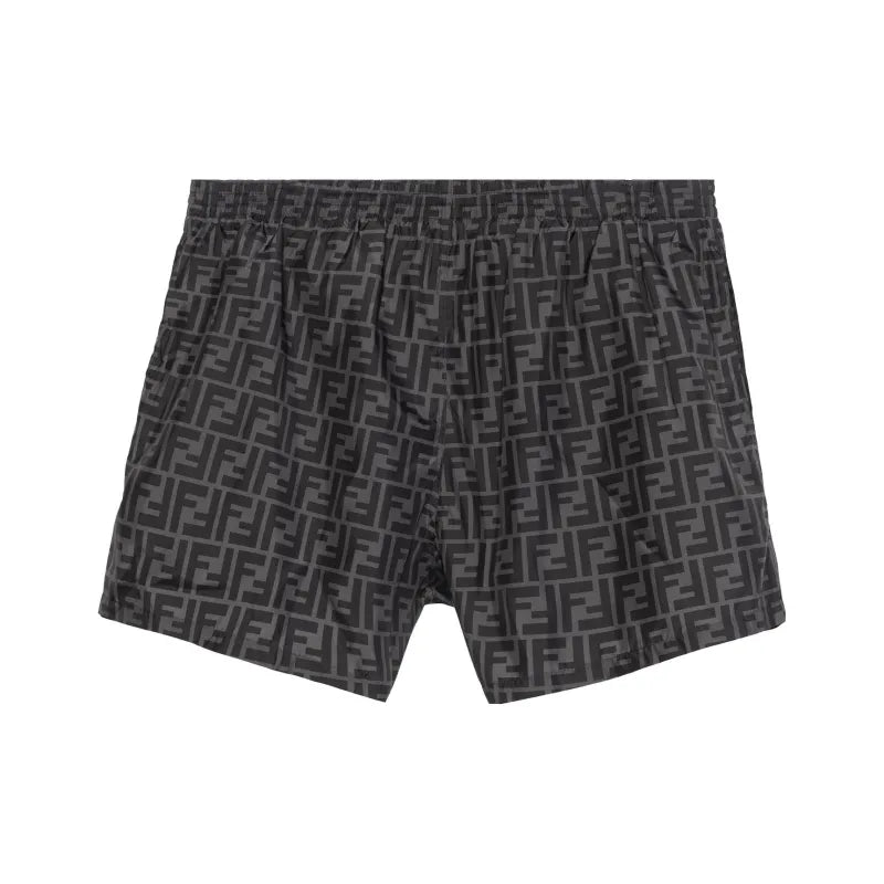 Fendi Swim Shorts Black tech fabric shorts