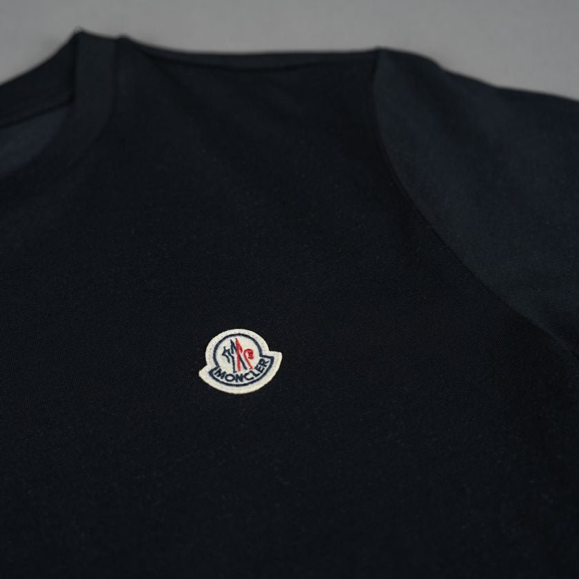 Moncler Black Logo cotton T-shirt