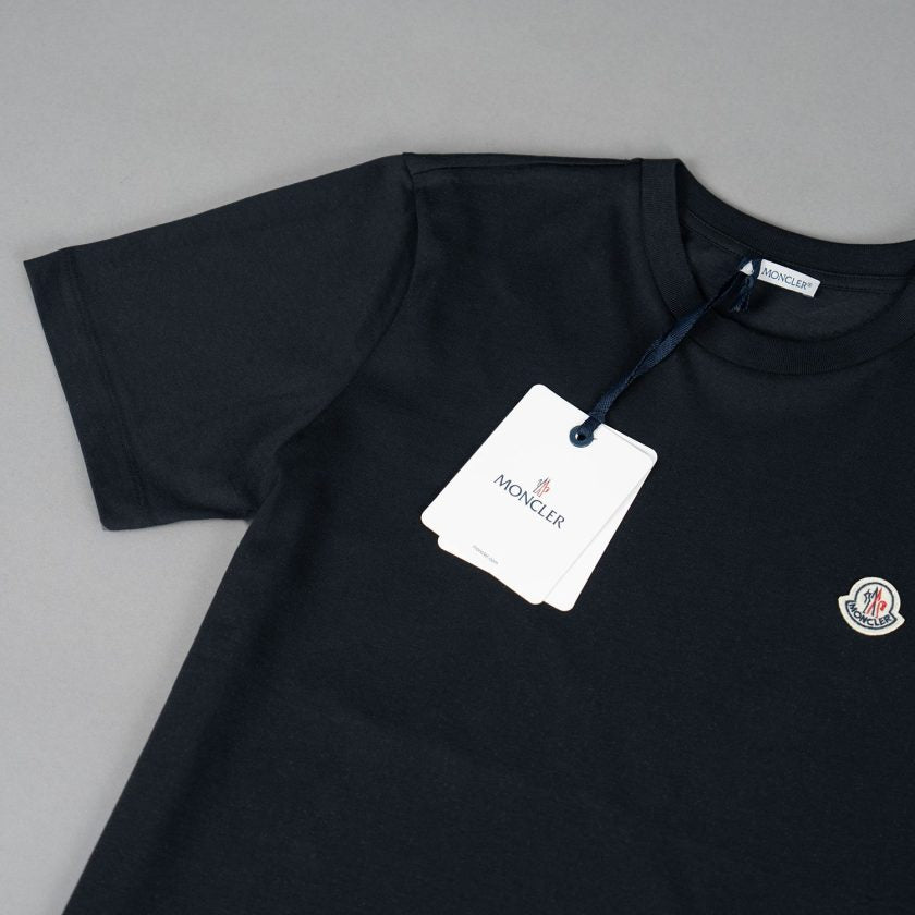 Moncler Black Logo cotton T-shirt