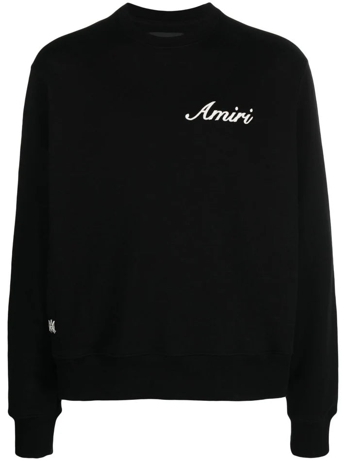 Amiri Script Logo Embroidered Sweatshirt