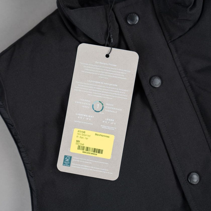 Canada Goose Matte Vest Black Label