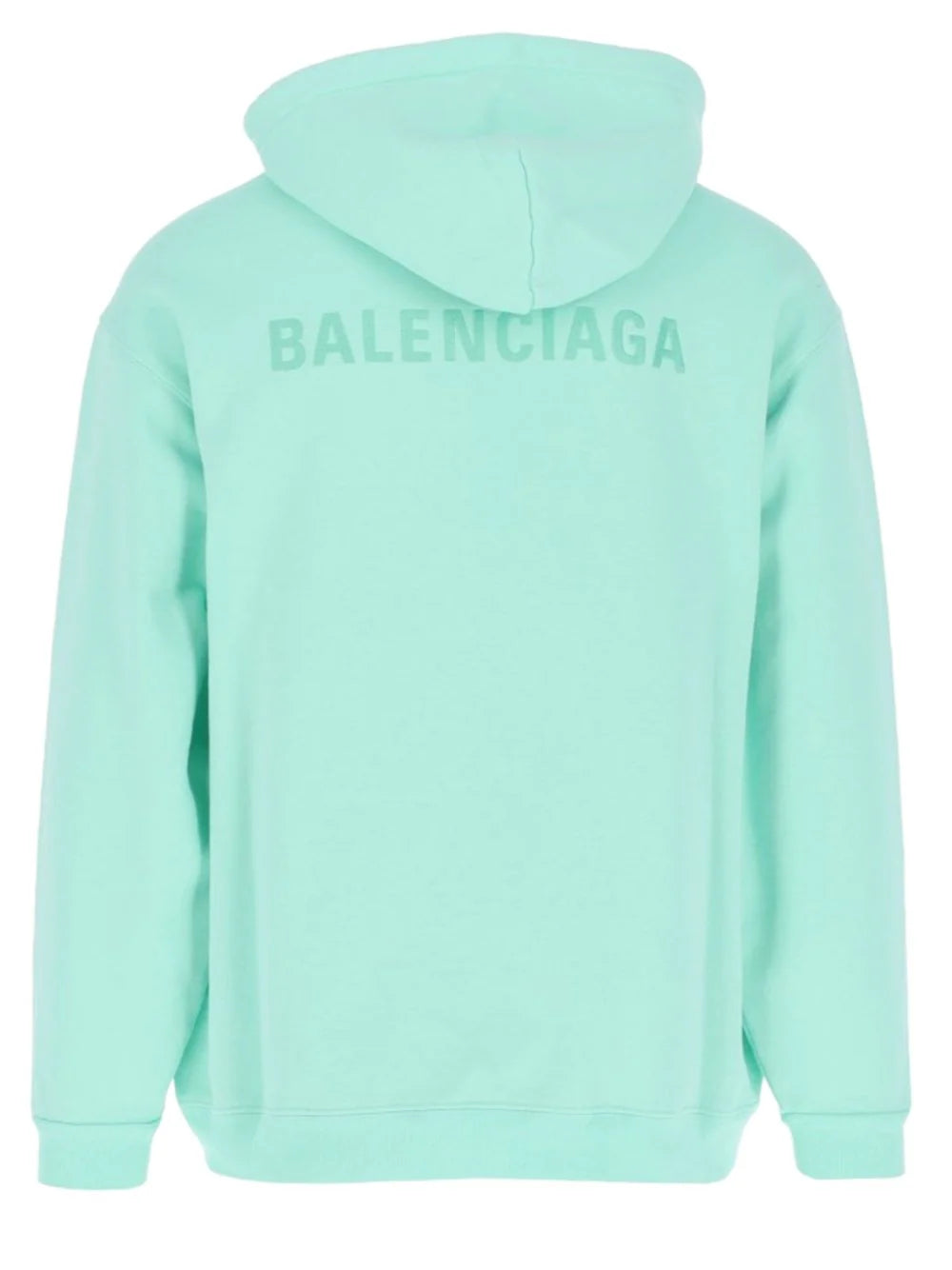 Balenciaga Embroidered Logo Hooded Sweatshirt Mint Green