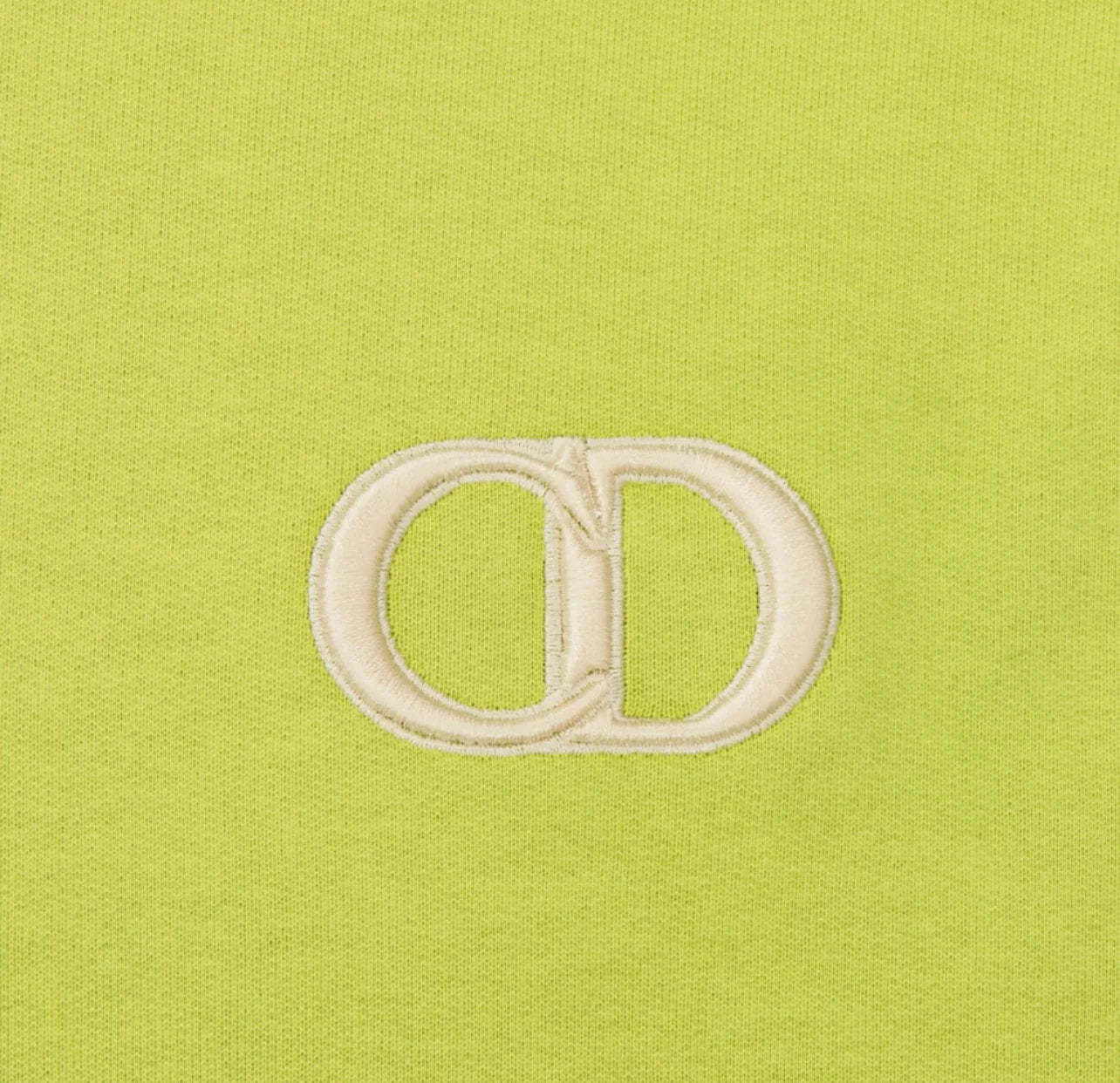 Dior CD Icon Hooded Sweatshirt Lime Green
