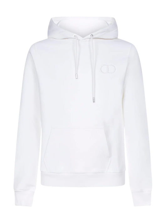 Dior CD Icon Hooded Sweatshirt White