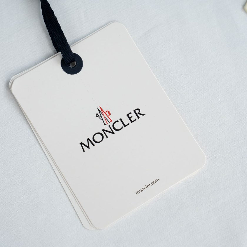 Moncler White Logo cotton T-shirt