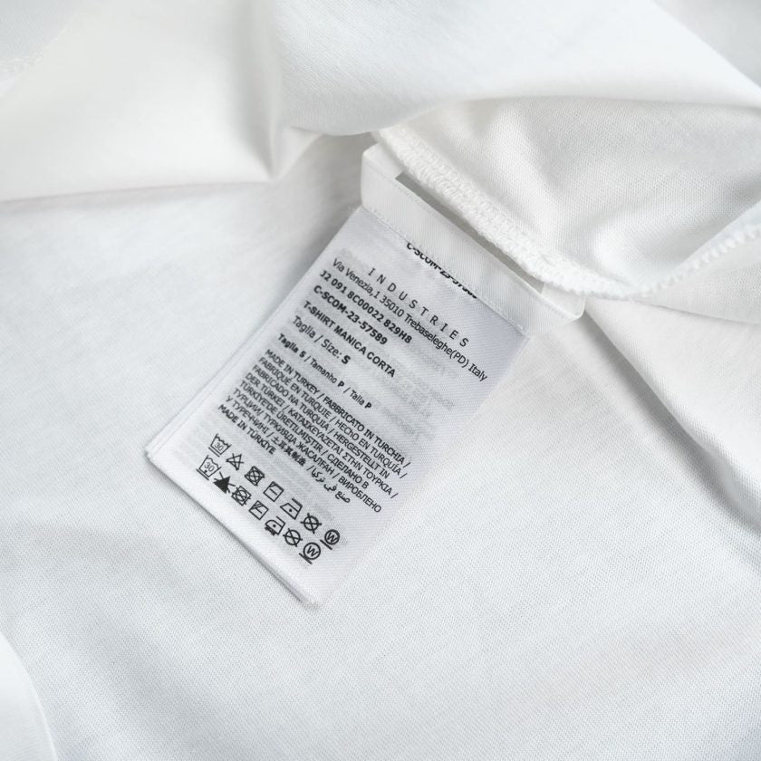 Moncler White Logo cotton T-shirt