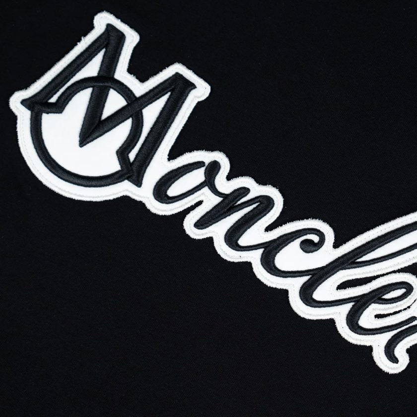 Moncler Black Varsity Logo T-shirt