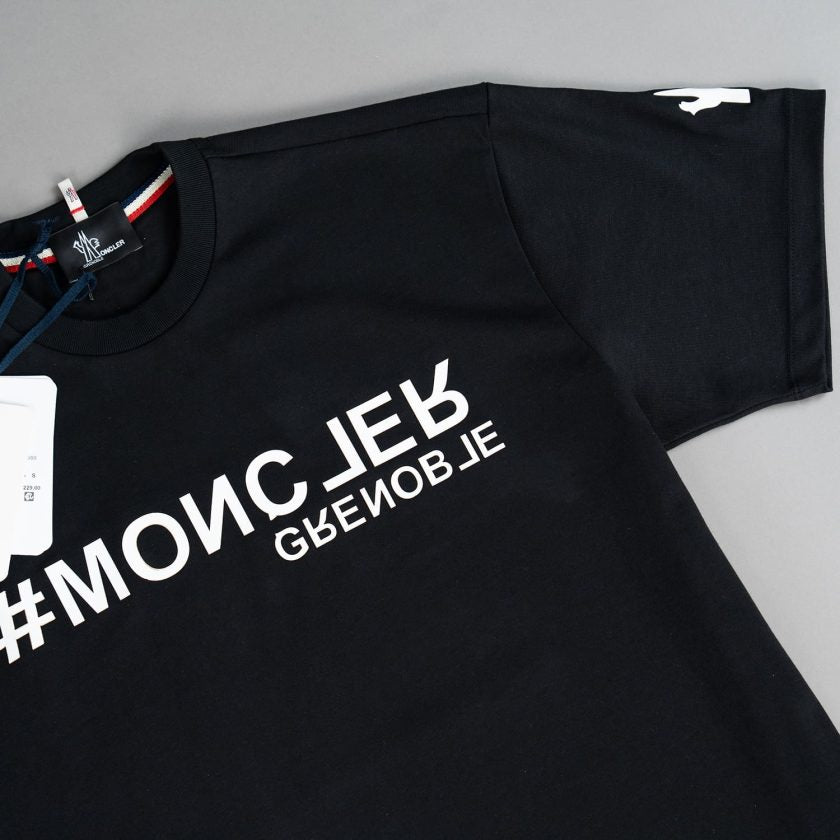 Moncler Black Mirror Logo T-shirt