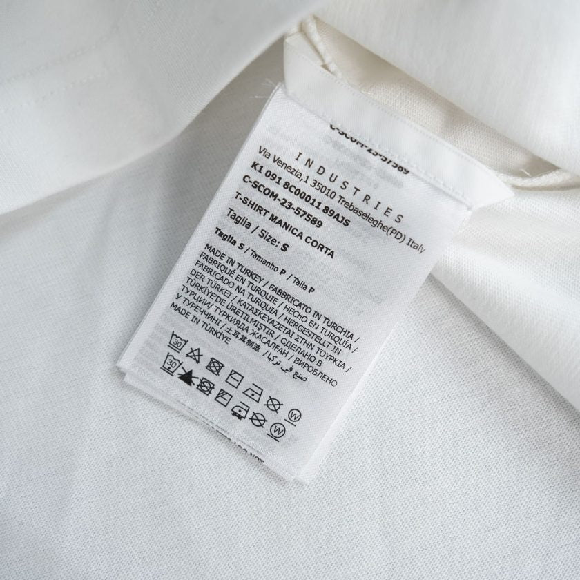 Moncler White Varsity Logo T-shirt