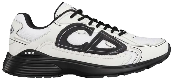 Christian Dior White & Black Technical Mesh Trainer