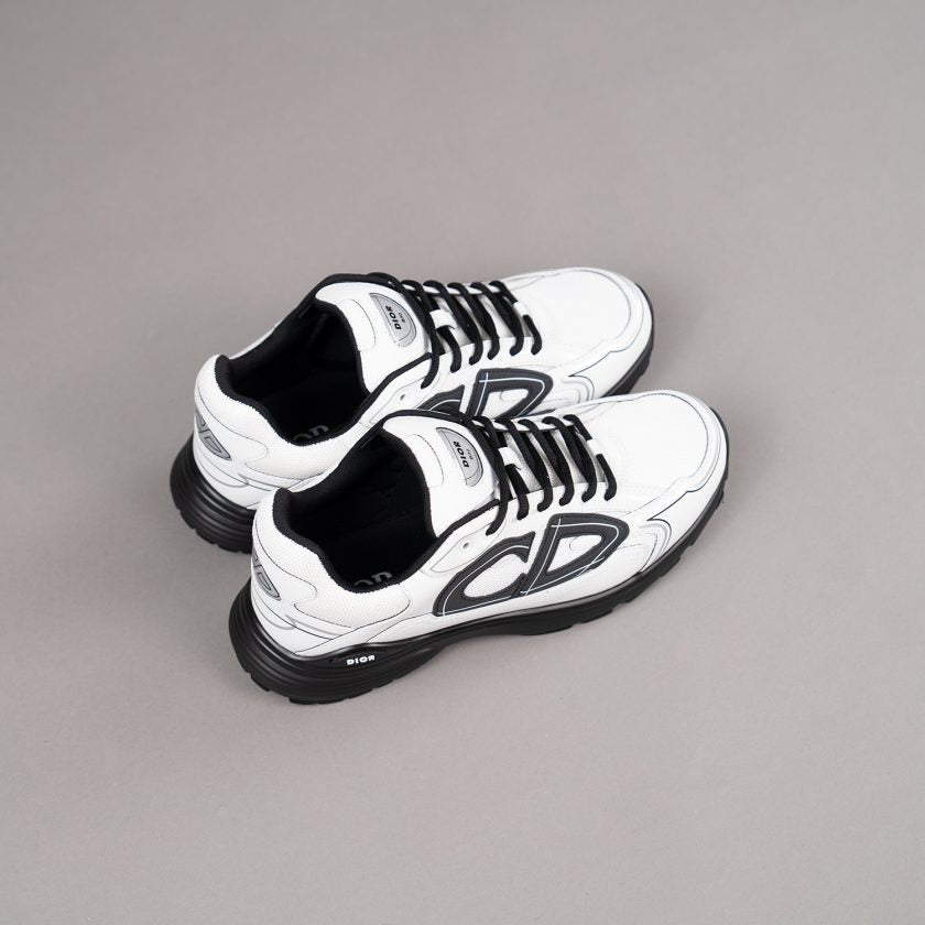Christian Dior White & Black Technical Mesh Trainer
