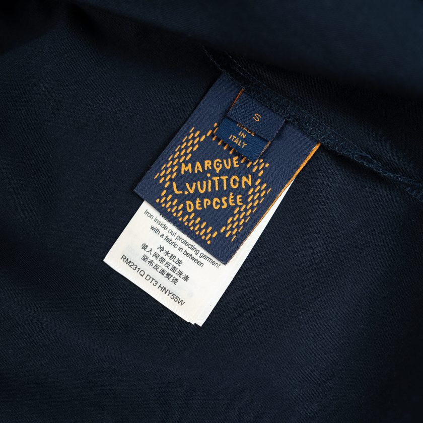 Louis Vuitton Navy Embossed T-Shirt
