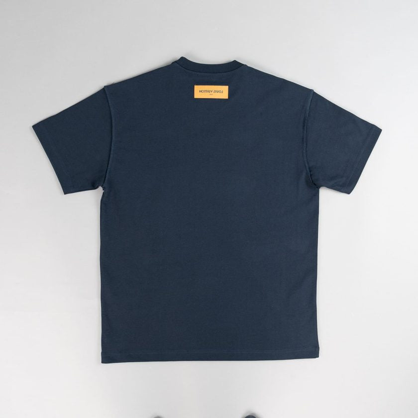 Louis Vuitton Navy Embossed T-Shirt