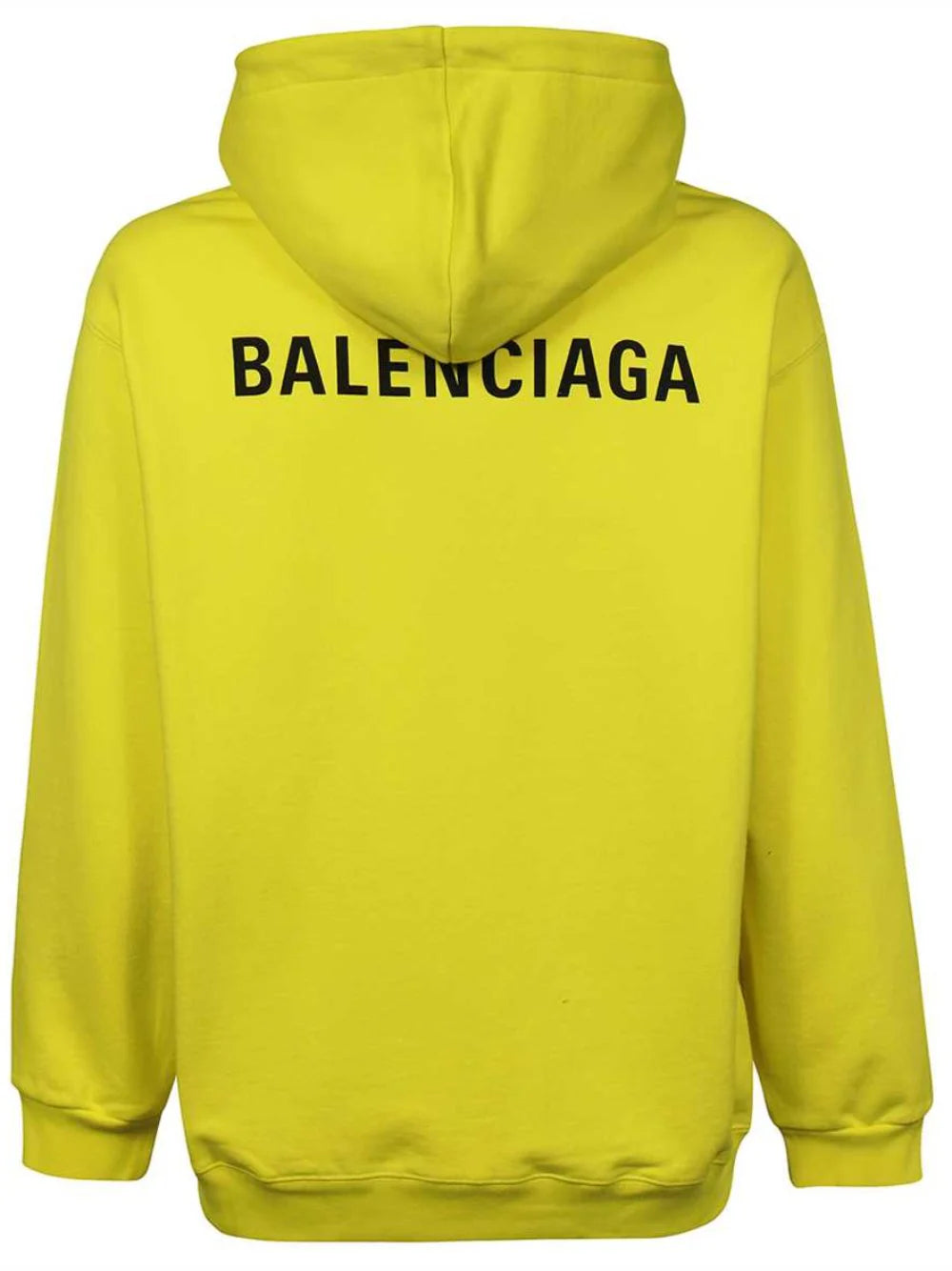 Balenciaga Logo Hooded Sweatshirt Neon Yellow