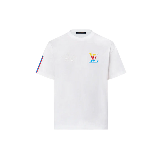Louis Vuitton White Graphic Cotton T-Shirt