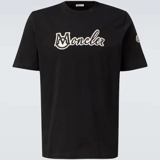 Moncler Black Varsity Logo T-shirt