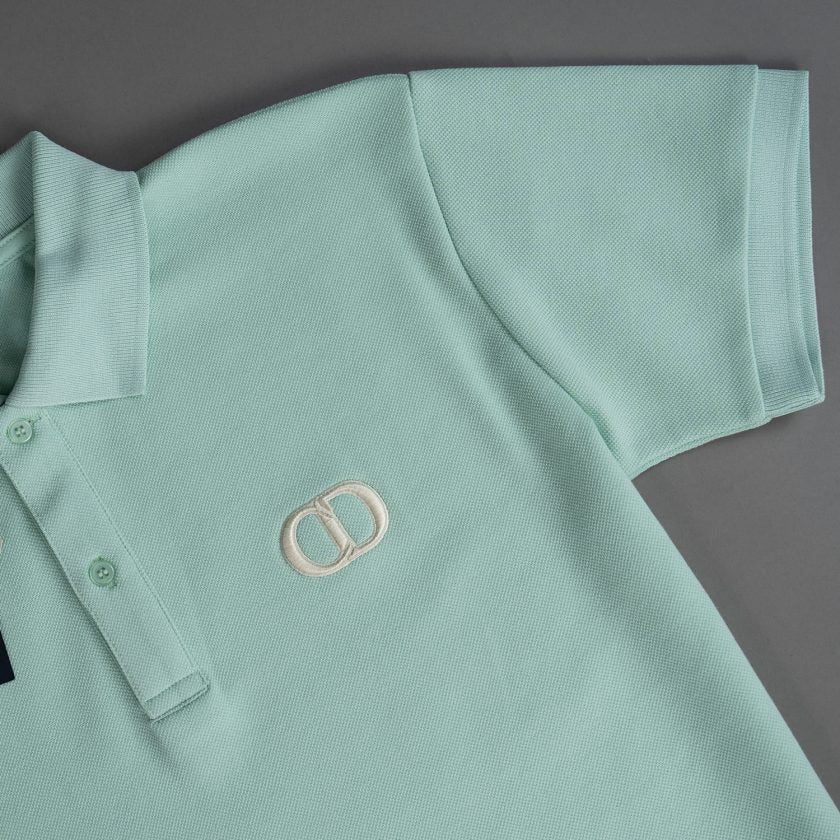 Christian Dior Light Green CD Icon Polo
